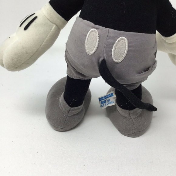 Mickey Mouse Fantasy Amuse SEGA 1999 Japan Disney Posable Plush Gray 12" - Picture 9 of 12